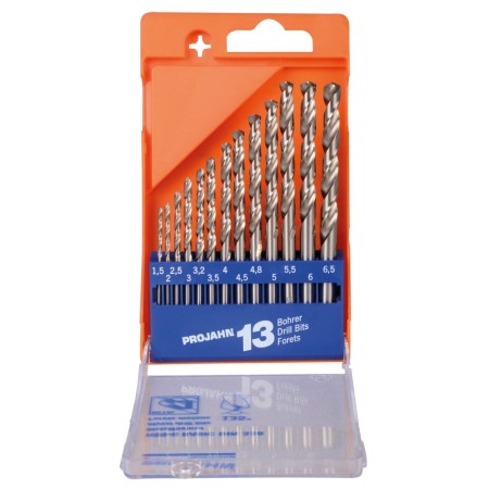 PROJAHN Spiralbohrer-Satz HSS-G DIN 338 Typ N BASIC 13-tlg.