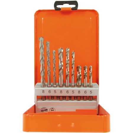 PROJAHN Spiralbohrer-Kassette Stahl / Stein / Holz 9-tlg.