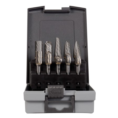 PROJAHN Hartmetall-Frässtifte mit Kreuzverzahnung Satz 10-tlg.