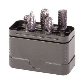 PROJAHN Hartmetall-Frässtifte mit Kreuzverzahnung Satz TiALN-Beschichtung 5-tlg.