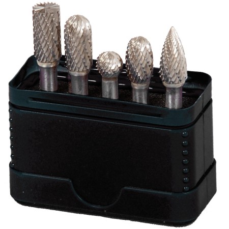 PROJAHN Hartmetall-Frässtifte mit Kreuzverzahnung Satz 5-tlg.