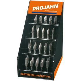 PROJAHN Hartmetall-Frässtifte mit Kreuzverzahnung Display 40-tlg.