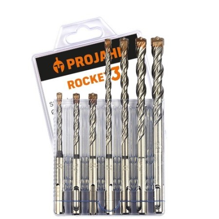 PROJAHN Hammerbohrer-Set ROCKET 3 7-tlg. 5-12 mm in Multi-Pack