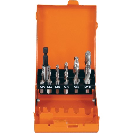 PROJAHN Kombi-Gewindebohrer Bit-Satz 1/4" 6-kant Schaft 7-tlg.