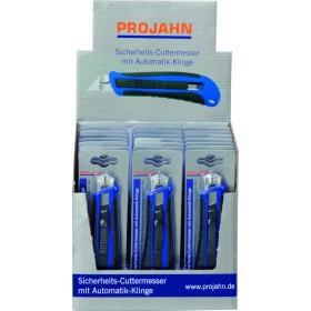 PROJAHN Sicherheits-Cutter-Messer  mit Automatik-Klinge PROJAHN Display mit 24 x 3312 Sicherheits-Cuttermesser mit Trapezklinge