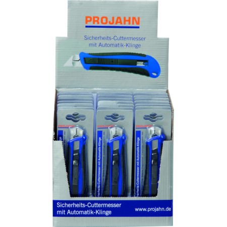 PROJAHN Display mit 24 x 3312 Sicherheits-Cuttermesser mit Trapezklinge