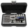 PROJAHN Industrie-Steckschlüsselkoffer metrisch 6-kant 6,3 / 1/4" 40-tlg.