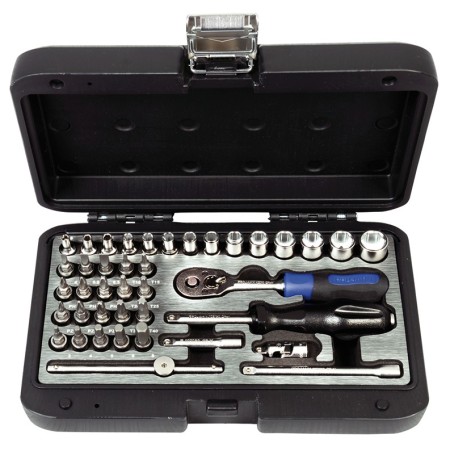 PROJAHN Industrie-Steckschlüsselkoffer metrisch 6-kant 6,3 / 1/4" 40-tlg.