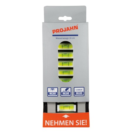PROJAHN 10 cm Mini-Wasserwaage 10 Stück in Display