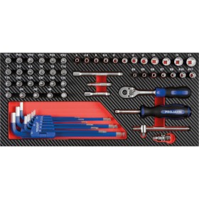 PROJAHN PROForm Einlagesystem 1/4" Steckschlüssel-Satz 58-tlg. PROJAHN PROForm Einlagesystem 1/4" Steckschlüssel-Satz 58-tlg.