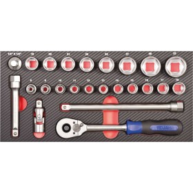 PROJAHN PROForm Einlagesystem 1/2" Steckschlüssel Satz 24-tlg. PROJAHN PROForm Einlagesystem 1/2" Steckschlüssel Satz 24-tlg.