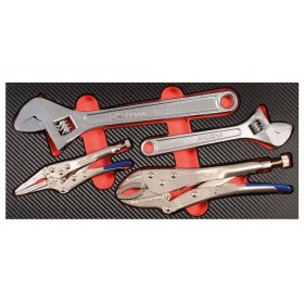 PROJAHN PROForm Einlagesystem Gripzangen und Rollgabelschlüssel 4-tlg. PROJAHN PROForm Einlagesystem Gripzangen und Rollgabelschlüssel 4-tlg.