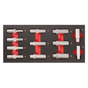 PROJAHN PROForm Einlagesystem Steckgriff 1/2" lange Stecknuss  12-tlg. PROJAHN PROForm Einlagesystem Steckgriff 1/2" lange Stecknuss  12-tlg.