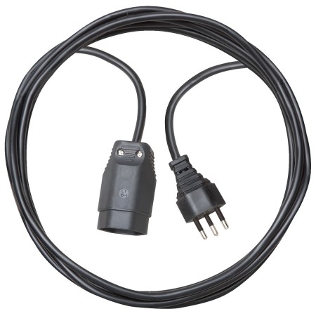 Verlängerungskabel aus hochwertigem Kunststoff (Verlängerungskabel für den Innenbereich mit 5m Kabel) schwarz