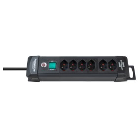 Brennenstuhl Premium-Line Steckdosenleiste 6-fach mit Schalter und 3m Kabel, schwarz Brennenstuhl Premium-Line Steckdosenleiste 6-fach mit Schalter und 3m Kabel, schwarz