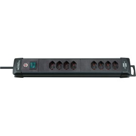 Premium-Line Steckdosenleiste 8-fach schwarz 3m H05VV-F 3G1,5 *CH* Premium-Line Steckdosenleiste 8-fach schwarz 3m H05VV-F 3G1,5 *CH*