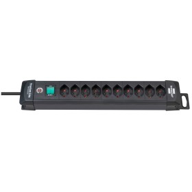 Brennenstuhl Premium-Line Steckdosenleiste 10-fach mit Schalter und 3m Kabel, schwarz Brennenstuhl Premium-Line Steckdosenleiste 10-fach mit Schalter und 3m Kabel, schwarz
