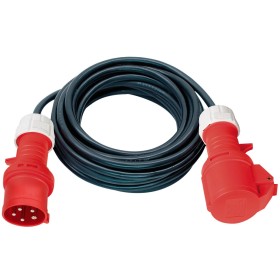 CEE Verlängerungskabel 5-polig, IP44 mit Phasenwender 25m 5G4,0 400V/32A schwarz