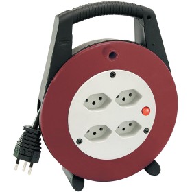 Kabelbox VL-XL Vario Line, 4-fach schwarz/bordeaux/lichtgrau, 20m H05VV-F 3G1,0 *CH*