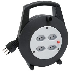 Vario Line Kabelbox 4-fach Schwarz/Schwarz/Lichtgrau 5m H05VV-F 3G1,0 *CH*