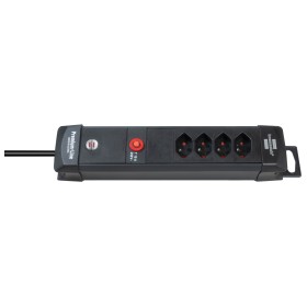 Premium-Line Steckdosenleiste 4-fach schwarz 5m H05VV-F 3G1,0 *CH* Premium-Line Steckdosenleiste 4-fach schwarz 5m H05VV-F 3G1,0 *CH*