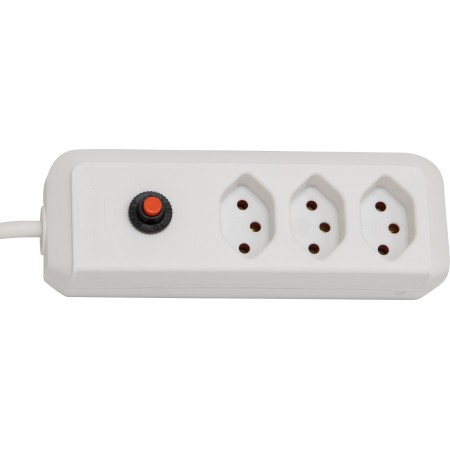 cleverLINE 3er-Steckdosenleiste (1,5m Kabel, ohne Schalter, für den Innenbereich) weiss