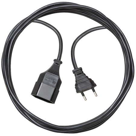 Qualitäts-Kunststoff-Verlängerungskabel mit 2-poligem Stecker und Kupplung Typ11 mit 5m Kabel
