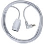 Kunststoff Verlängerungskabel, T12 Winkelstecker, T13 Kupplung, Kabel 5m H05VV-F 3G1,0 weiss *CH*