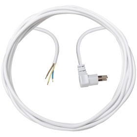 Brennenstuhl Qualitäts-Kunststoff-Anschlusskabel mit Winkelstecker (Anschlusskabel für innen mit 3m Kabel)