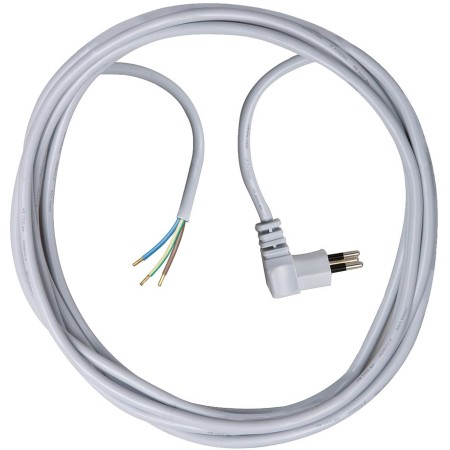 Brennenstuhl Qualitäts-Kunststoff-Anschlusskabel mit Winkelstecker (Anschlusskabel für innen mit 5m Kabel)
