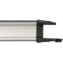 Premium-Alu-Line Steckdosenleiste 8-fach / Steckerleiste aus hochwertigem Aluminium mit Schalter und 3m Kabel