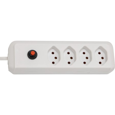 cleverLINE 4er-Steckdosenleiste (1,5m Kabel, ohne Schalter, für den Innenbereich) weiss