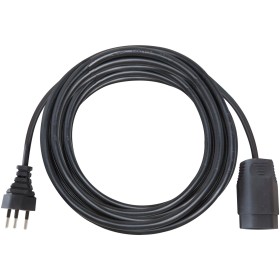 Verlängerungskabel aus hochwertigem Kunststoff (Verlängerungskabel für den Innenbereich mit 10 m Kabel) schwarz