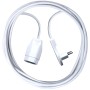 Verlängerungskabel aus hochwertigem Kunststoff (Verlängerungskabel für den Innenbereich mit 1m Kabel) weiss