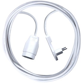 Verlängerungskabel aus hochwertigem Kunststoff (Verlängerungskabel für den Innenbereich mit 1m Kabel) weiss