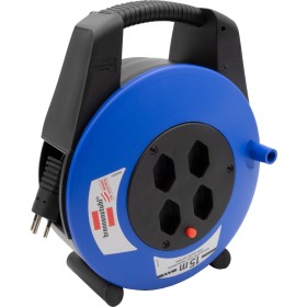 Vario Line Kabelbox 4-fach / Mini-Kabeltrommel (Indoor-Kabeltrommel für Haushalt, 15 m Kabel)