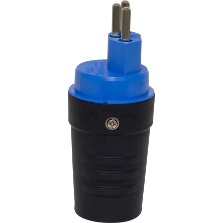 Stecker T23, 230V/16A, blau/schwarz, IP55