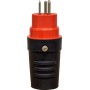 Stecker T15, 230V/400V/10A, rot/schwarz, IP55