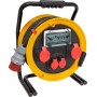 Brobusta 380 CEE-Kabelrolle für Ausseneinsatz, 2x Steckdose T25, 2x CEE Steckdose, CEE Stecker, 25m CH Stecksystem IP55