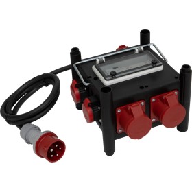 Kompakter Stromverteiler BSV 3/32 SI, 1x CEE 400/32A, 2x CEE 400V/16A, 2x T23 (IP55) *CH*