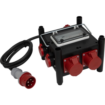 Kompakter Stromverteiler BSV 3/32 SI, 1x CEE 400/32A, 2x CEE 400V/16A, 2x T23 (IP55) *CH*