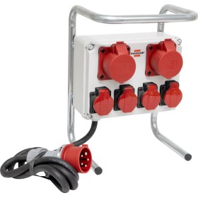 Kompakter Stromverteiler BKV 2/4 G IP44, 2x CEE 5-p 400V/16A (IP44), 4x T25 400V/16A (IP55) *CH*