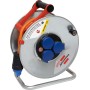Brennenstuhl Garant SK 290 Kabelrolle (50m Kabel in orange, Stahlblech, Einsatz im Aussenbereich)