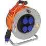 Garant SK 320 Kabelrolle, 4x Steckdose T13, Stecker T13, 50m 3G2,5 orange, CH Stecksystem IP55