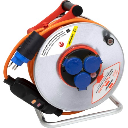 Garant SK 290 FI + Bretec Kabelrolle, 3x Steckdose T13, Stecker T13, 50m 3G1,5 orange, CH Stecksystem IP55