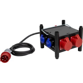 Kompakter Stromverteiler BSV 3/16 IP44, 3x CEE 5p 400V/16A, 2x Typ T23 (IP55), 2x Typ T25 (IP55) *CH*
