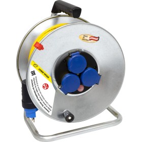 Garant SK 290 Kabelrolle 33m Kabel in gelb, Outdoor-Kabelrolle mit Stahlblech