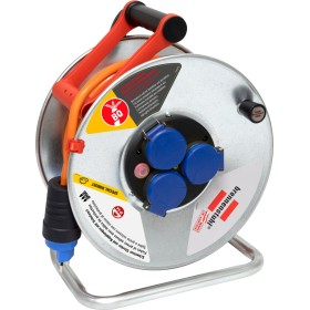 Garant SK 290 Kabelrolle, 3x Steckdose T13, Stecker T13, 33m 3G1,5 orange, CH Stecksystem IP55
