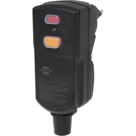 Personenschutzstecker mit FI-Schutzschalter und 2-poliger Abschaltung IP55