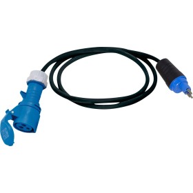 Adapterleitung (Gummi-Neopren), CEE-Kupplung 230V/16A, T23 Stecker (IP55), Kabel 1.5m 3G2.5 schwarz